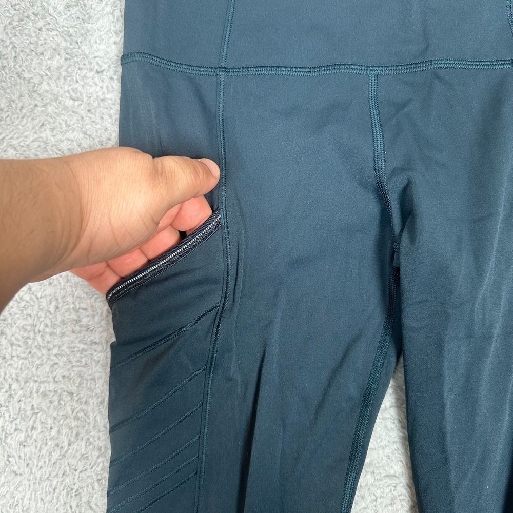 Lululemon Fresh Track Tight Fleece Size 4 Nocturnal Teal NCTL 92949 - Picture 5 of 12